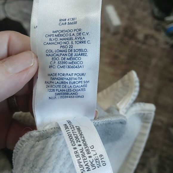 Chaps Women's L/G Plaid Buffalo Check Fleece 1/4 Zip Pullover Sweatshirt Gray - Picture 16 of 16